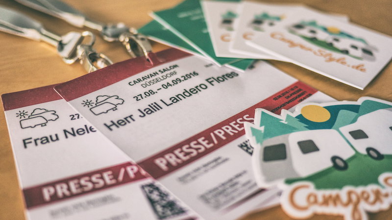 Caravan Salon Düsseldorf Akkreditierung