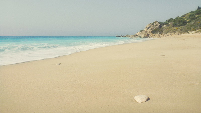 Strand Megali Petra, Griechenland
