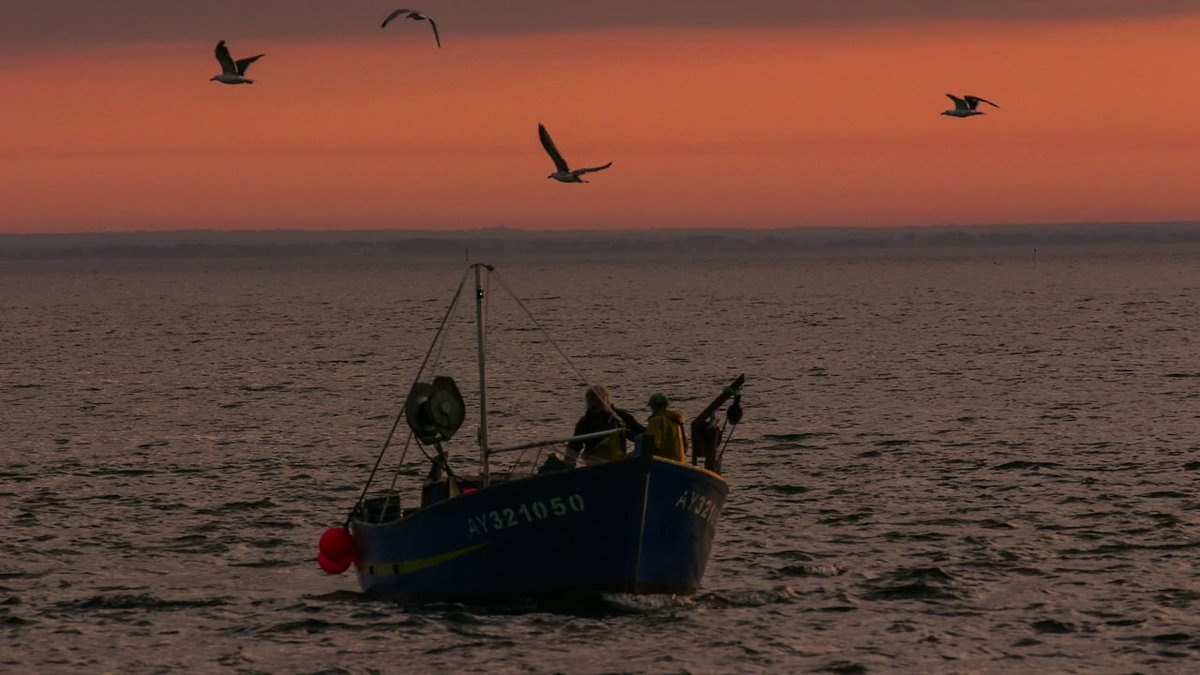 Ein Fischerboot in der Bretagne