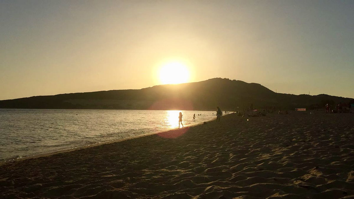 Sonnenuntergang an einem Strand in Andalusien (c) Hendrike Michel