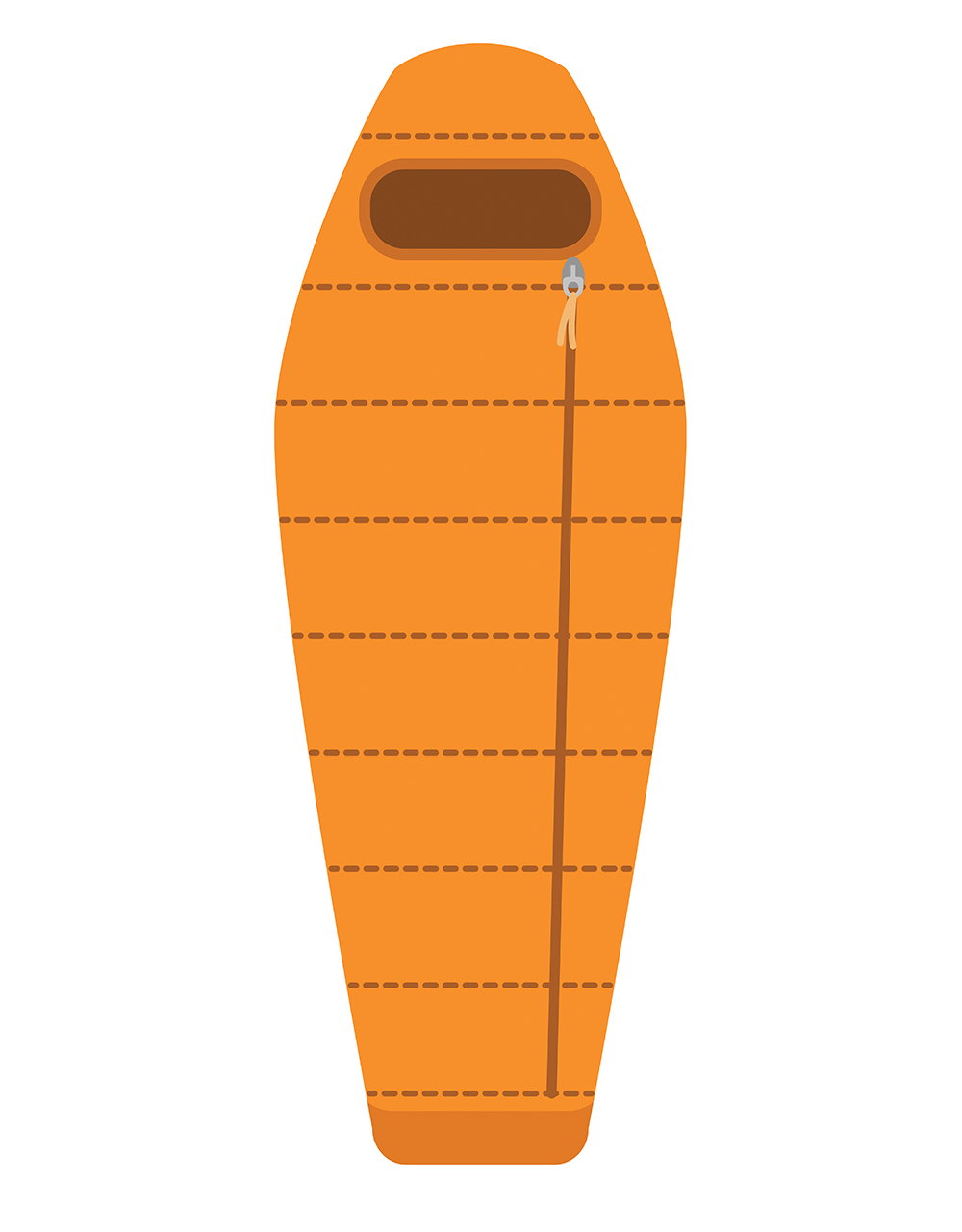 Schlafsack Mumienform