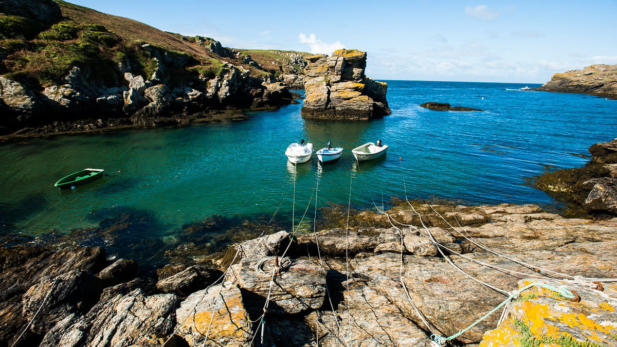 Blick auf die île de Groix im Buch von Emmanuel Grand Foto:Xavier Dubois