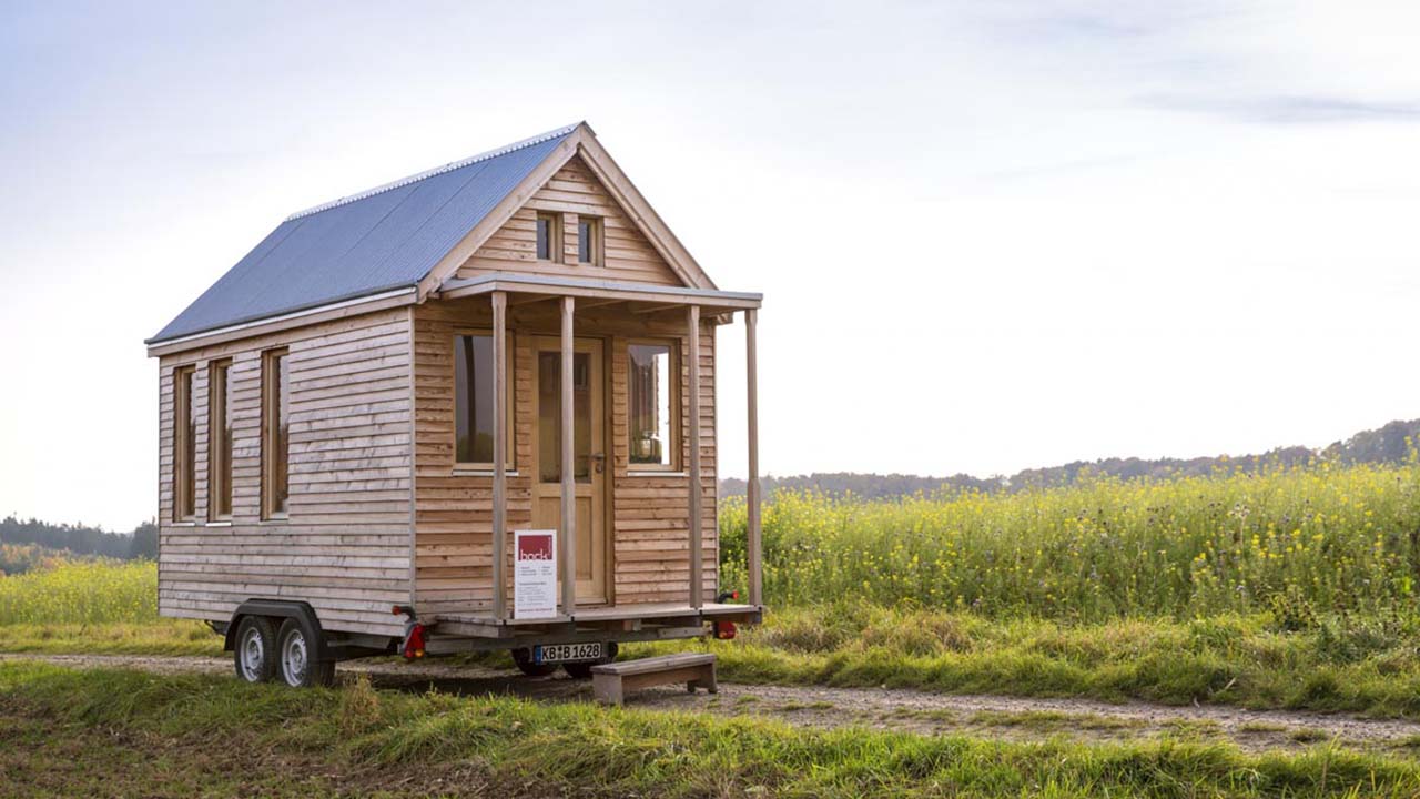 Das Tiny House von Tischlerei Bock von außen