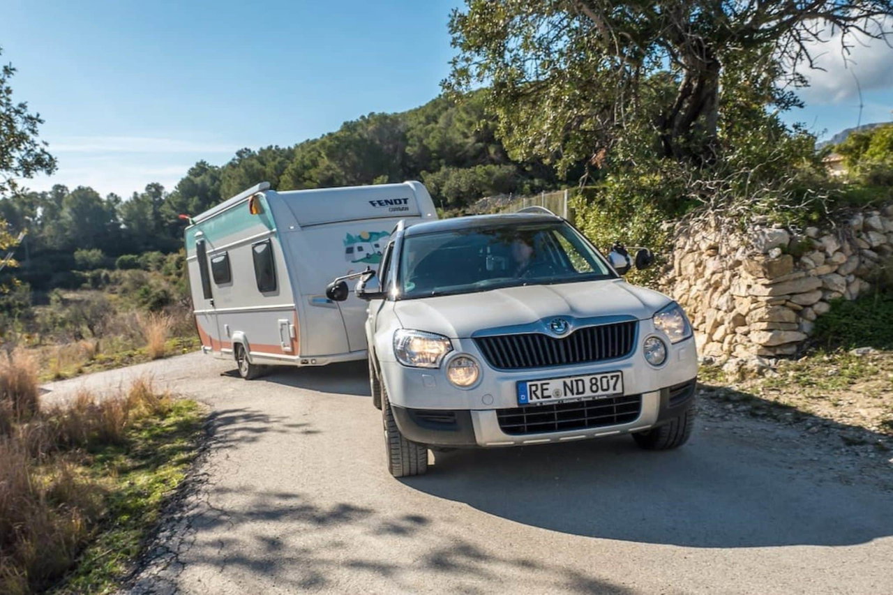 Wohnwagen Anhängerlast bei Steigungen