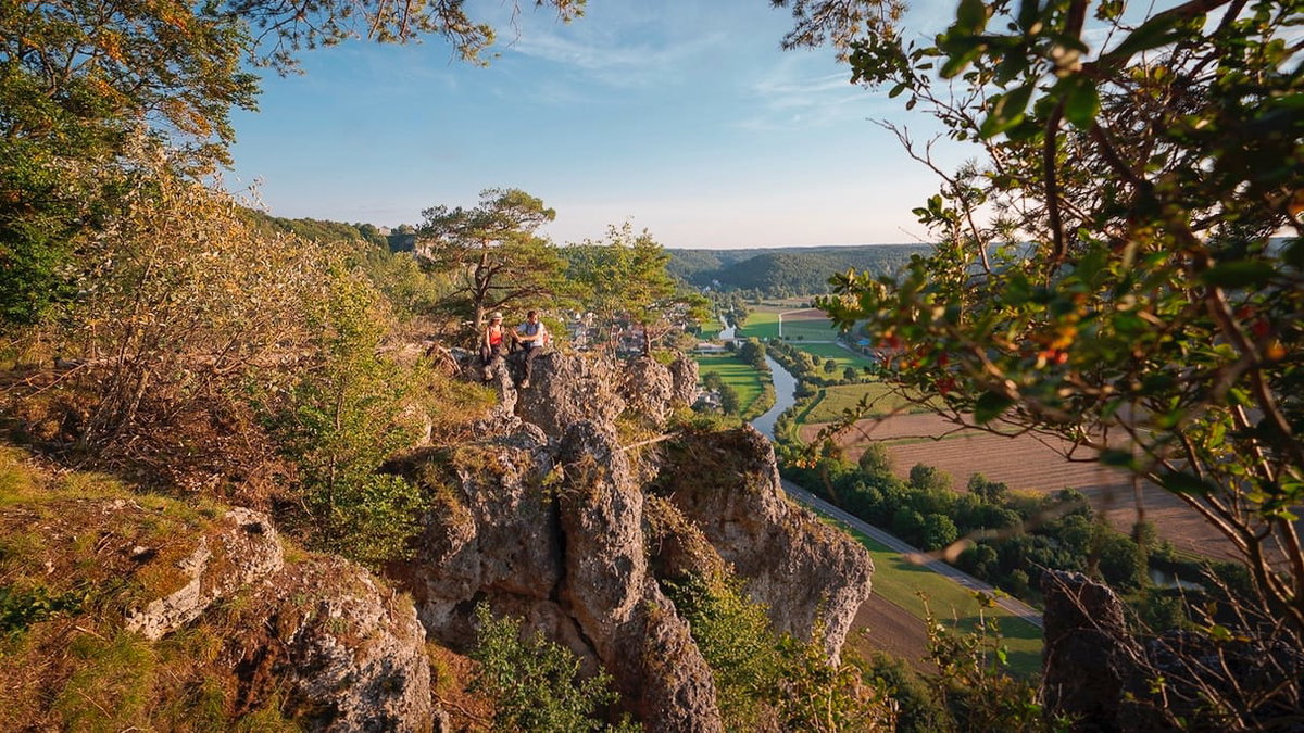 Wandern in Deutschland auf dem Altmühltal -Panoramaweg