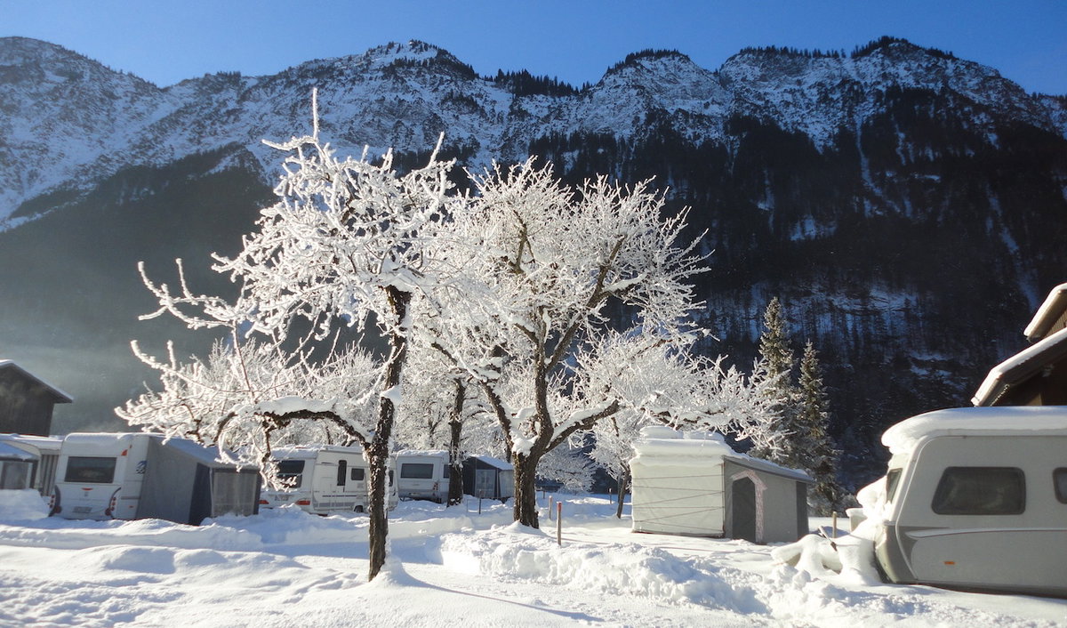 Camping Walchs im Winter