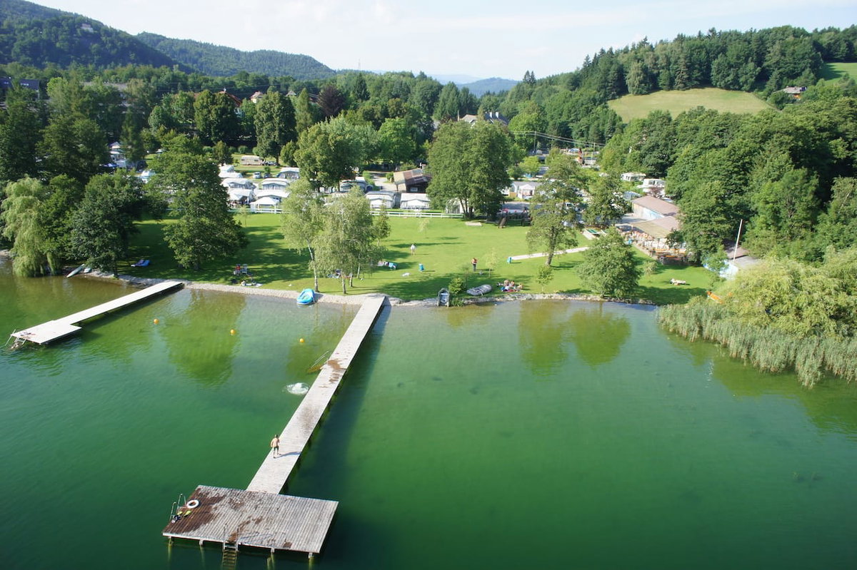 Camping mit Hund in Österreich - Campingplatz Brückler Luftbild