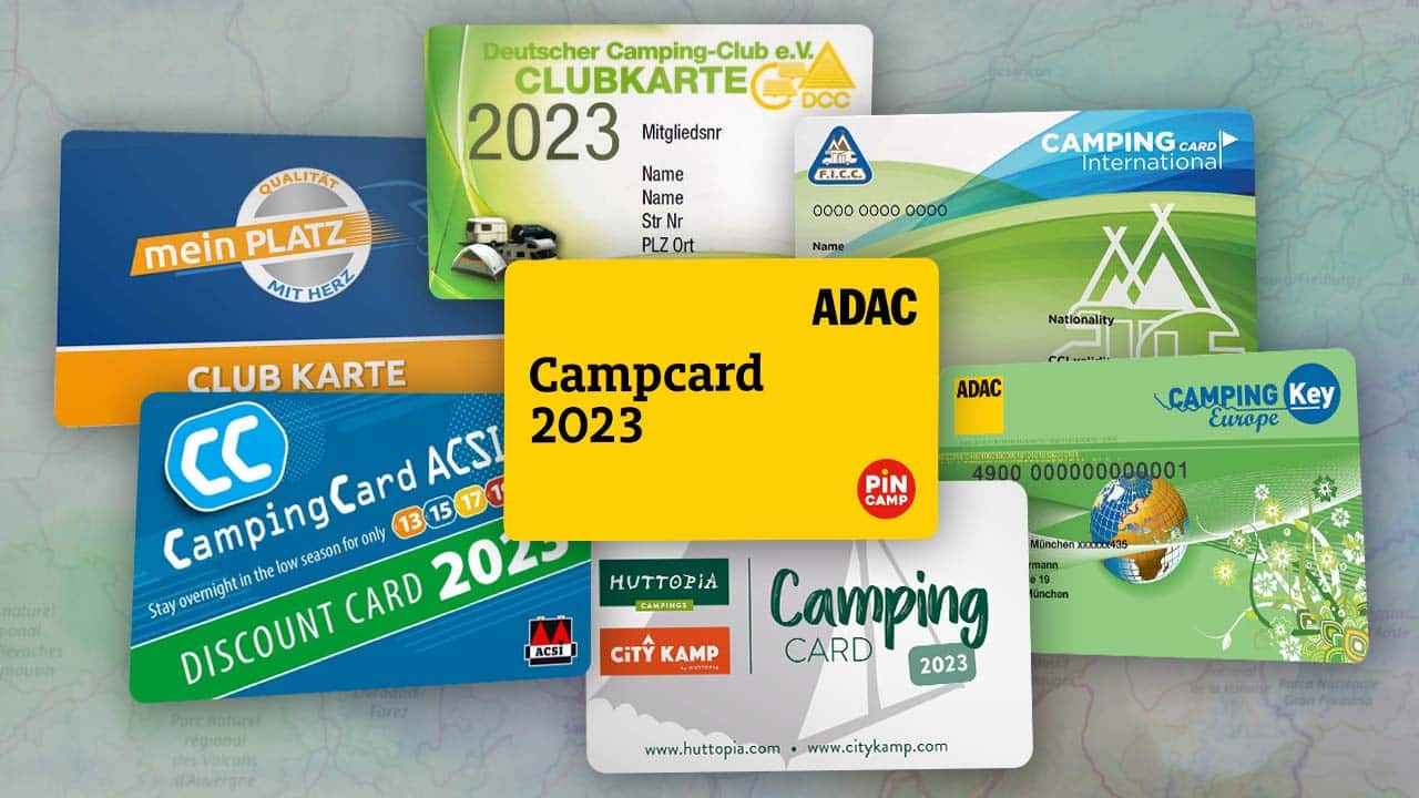 Campingkarten 2023 für Rabatte auf dem Campingplatz