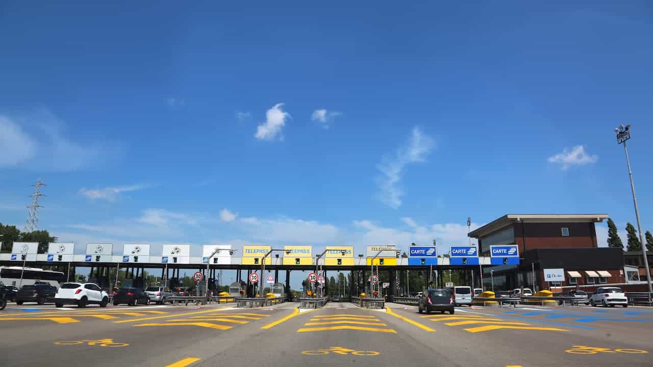 Mautstation in Italien