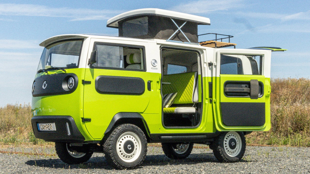 Der Xbus Camper von ElectricBrands soll ab 2024 erhältlich sein.