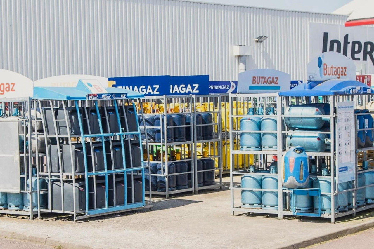 Gasflaschen in Frankreich