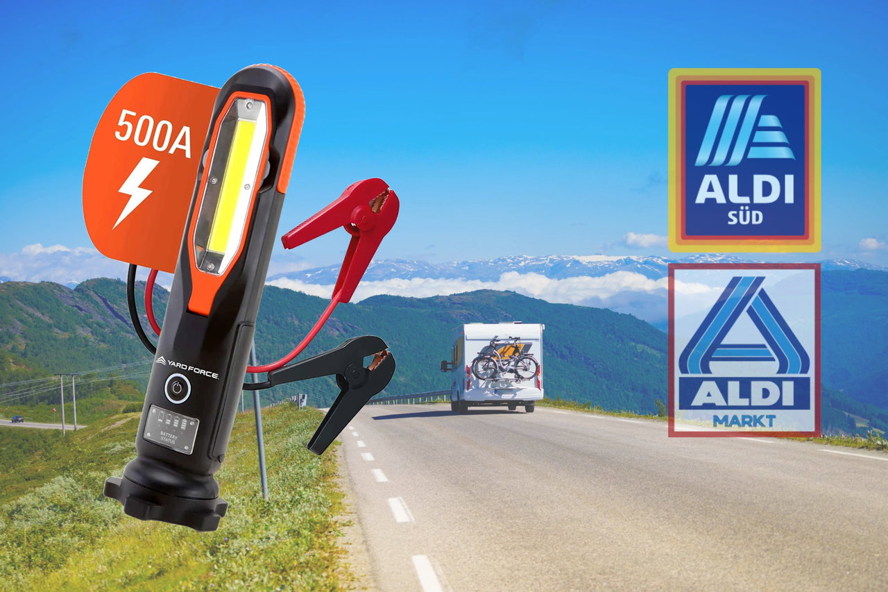 Knallerangebot bei ALDI: Hol dir die ultimative Akku-Starthilfe Powerbank Taschenlampe zum Spitzenpreis - perfekt fürs Camping!