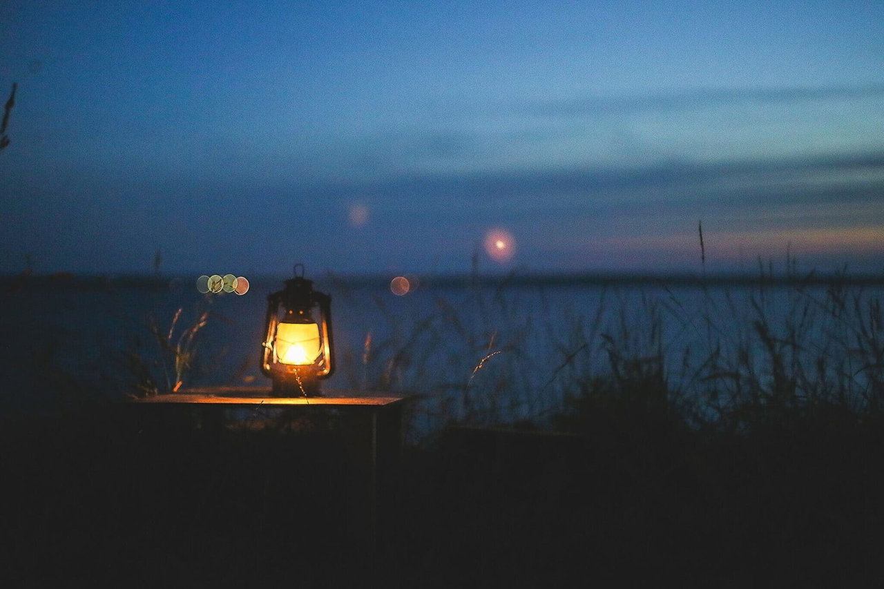Camping Lampe Natur See
