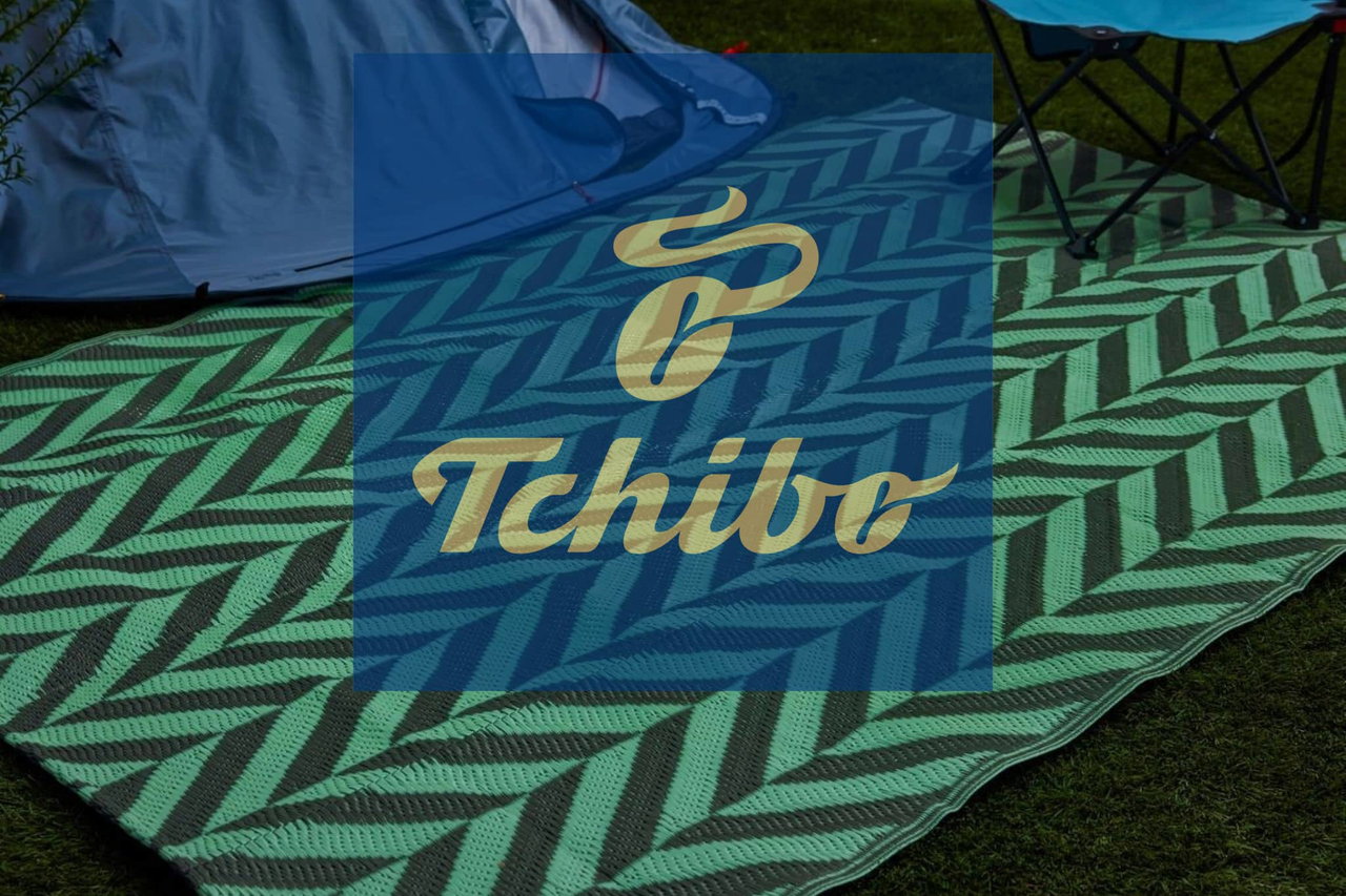 Tchibo - Fluoreszierender Zeltteppich. Outdoorteppich, der im Dunkeln leuchtet?