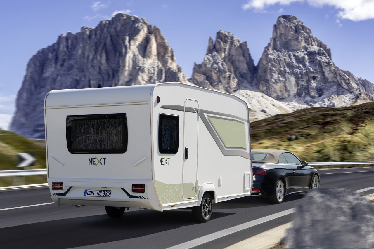NEXT 380 und NEXT 381 (2027): Die leichten Mini-Wohnwagen bleiben auf Erfolgskurs